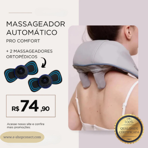 Massageador Automático PRO Comfort [ULTRA RELAXANTE] + Brinde Exclusivo